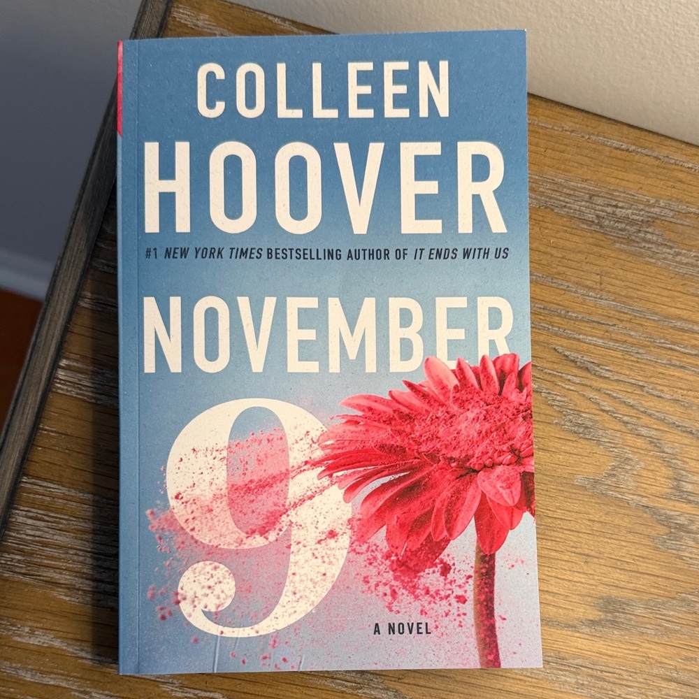 'November 9' Novel - Blue and Pink Cover
